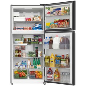Frigidaire 30 in. 18.6 cu. ft. Garage-Ready Top Freezer Refrigerator with Ice Maker - Black, Black, hires