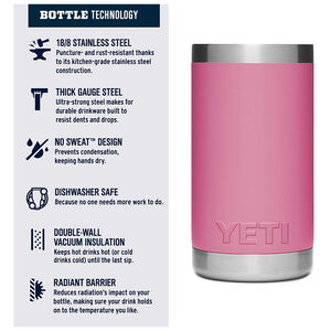 YETI Rambler JR. 12 oz Kids Bottle - Harbor Pink, Yeti-Harbor Pink, hires