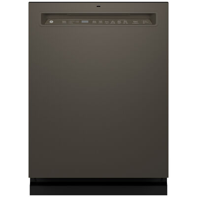 GE 24 in. Built-In Dishwasher with Front Control, 47 dBA Sound Level, 16 Place Settings, 5 Wash Cycles & Sanitize Cycle - Slate | GDF650SMVES