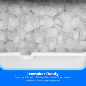 Midea 30 in. 18.4 cu. ft. French Door Refrigerator - Stainless Steel, , hires