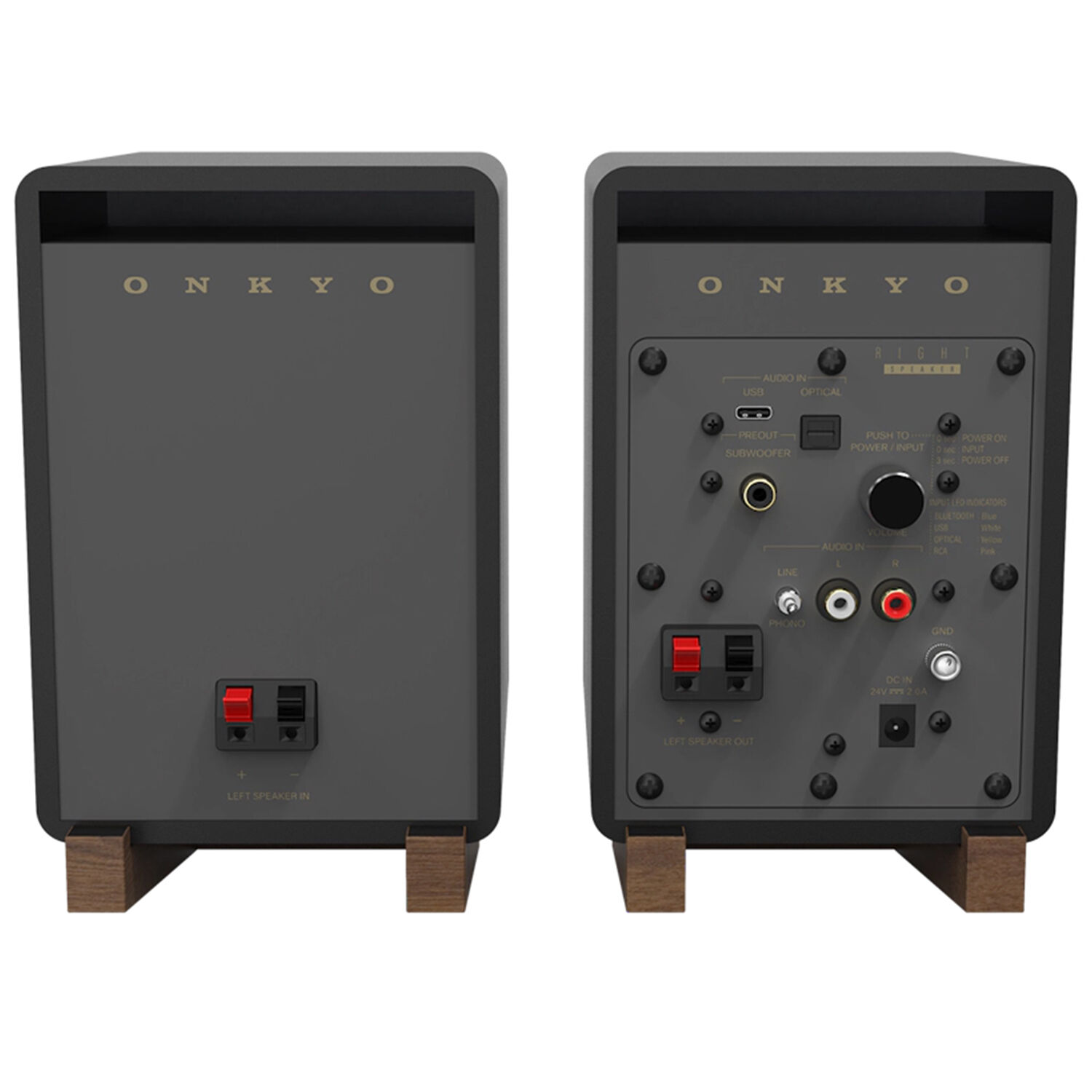 Onkyo 2-Way Compact Powered Monitor Speakers (Pair) - Black | P.C.