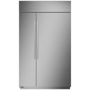 Monogram 48 in. 29.5 cu. ft. Built-In Smart Counter Depth Side by Side Refrigerator with Ice Maker - Stainless Steel, , hires