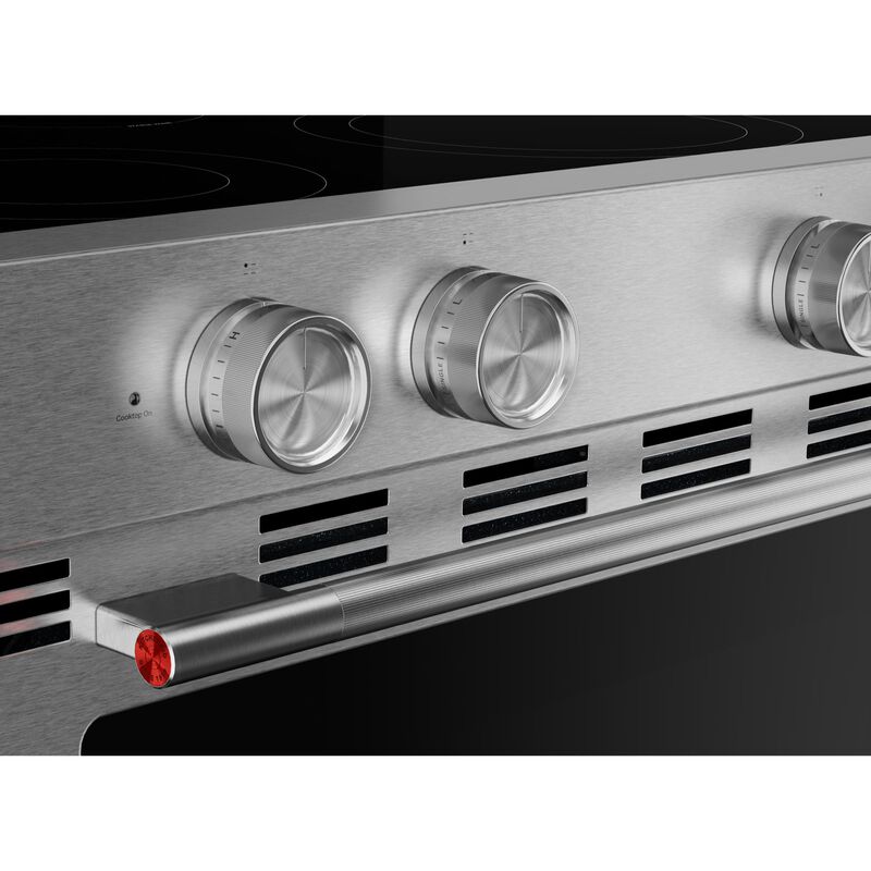 KitchenAid 30 in. 5.3 cu. ft. Smart Air-Fry True European Convection Electric Range with Radiant Burners - Fingerprint Resistant Stainless Steel, , hires