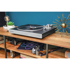 Victrola Hi-Res Carbon Turntable - Black/Silver, , hires