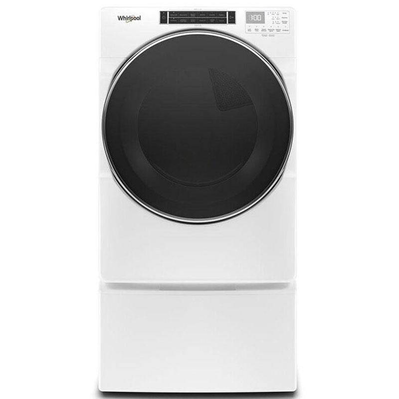 Whirlpool 27 in. 7.4 cu. ft. Stackable Electric Dryer with Sensor Dry & Steam Cycle - White, , hires