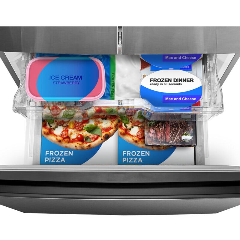 Midea 30 in. 18.4 cu. ft. French Door Refrigerator - Stainless Steel, , hires