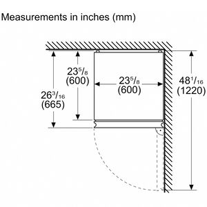Bosch 800 Series 24 in. 12.8 cu. ft. Smart Counter Depth Bottom Freezer Refrigerator with Internal Water Dispenser - Black Glass, Black Glass, hires