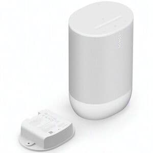 Sonos Move 2 Portable Rechargeable Spashproof Bluetooth & Wi-Fi Speaker - White, White, hires