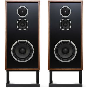 KLH Model Four 8" Three-Way Acoustic Suspension Loudspeaker System - English Walnut, , hires