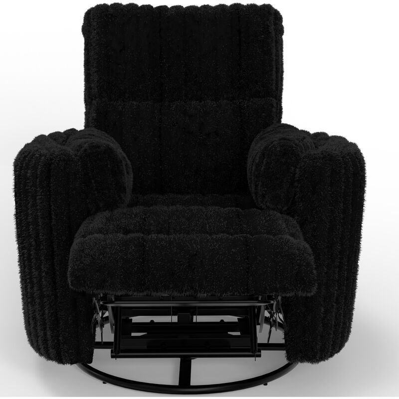 Catnapper Daydream Swivel Glider Recliner - Black, Black, hires