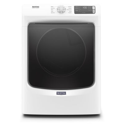 Maytag 27 in. 7.3 cu. ft. Electric Dryer with 10 Dryer Programs, 4 Dry Options, Wrinkle Care & Sensor Dry - White | MED5630HW
