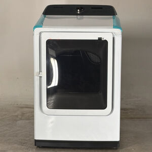 Samsung 27 in. 7.4 cu. ft. Front Loading Electric Dryer with 12 Dryer Programs, 10 Dry Options, Sanitize Cycle, Wrinkle Care & Sensor Dry - White (Open Box Excellent Condition), , hires