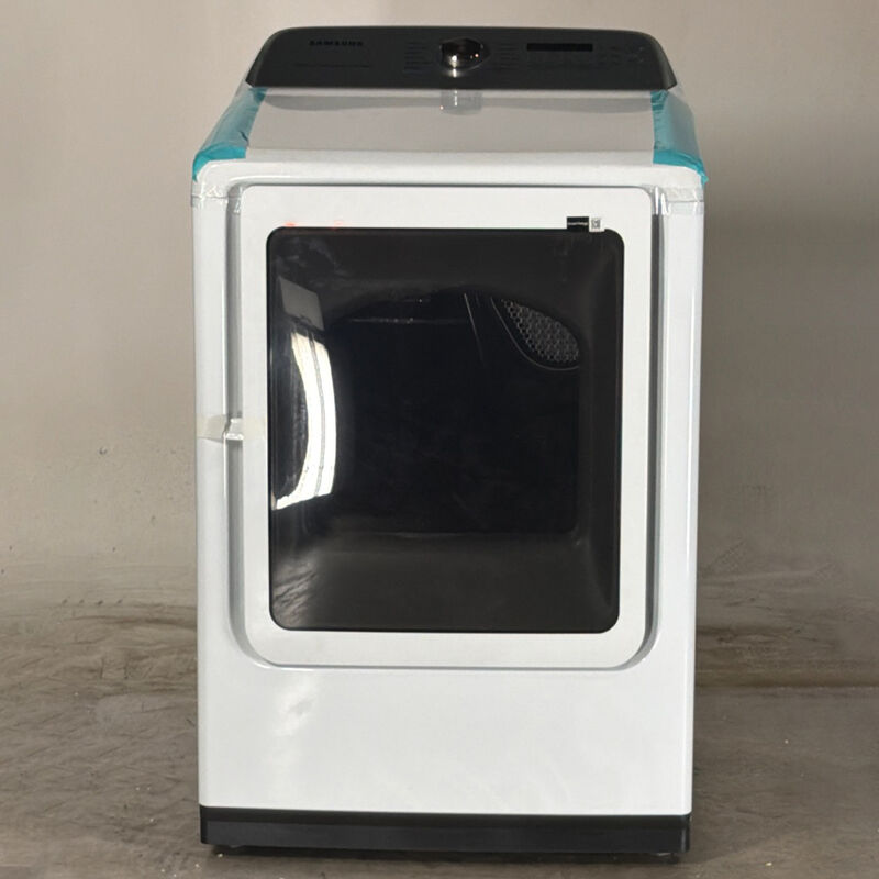 Samsung 27 in. 7.4 cu. ft. Front Loading Electric Dryer with 12 Dryer Programs, 10 Dry Options, Sanitize Cycle, Wrinkle Care & Sensor Dry - White (Open Box Excellent Condition), , hires