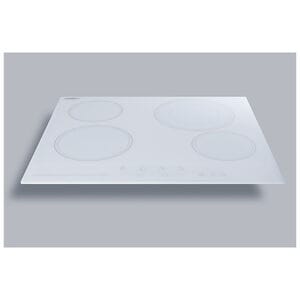Summit 24 in. 4-Burner Electric Cooktop - White, , hires