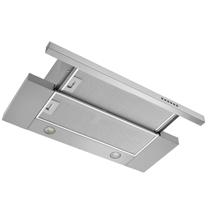 Broan EBS1 Series 36 in. Convertible Slide-Out Style Range Hood with 400 CFM, 3 Fan Speeds & 2 LED Lights - Stainless Steel, , hires