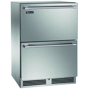 Perlick Signature Series 24" 5.0 Cu. Ft. Built-In Compact Drawer Freezer with Digital Control - Custom Panel Ready, , hires