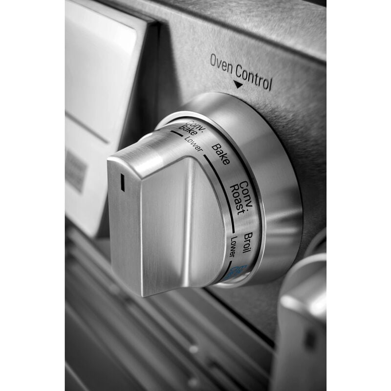 LG Signature Signature Series 30 in. 7.3 cu. ft. Smart True European Convection Double Oven Slide-In Dual Fuel Range with 4 Sealed Burners & Griddle - Stainless Steel, , hires