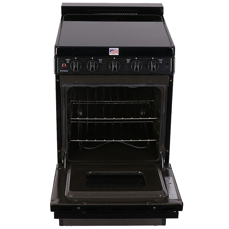Premier 20 in. 2.4 cu. ft. Electric Range with Smoothtop Burners - Black, , hires