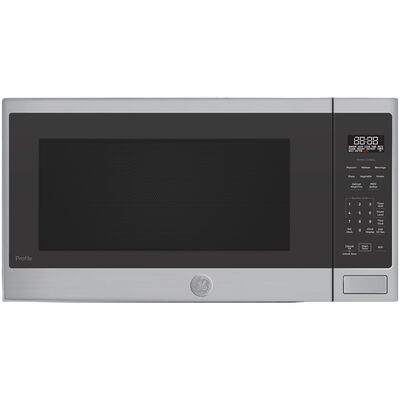 GE Profile 24 in. 2.2 cu. ft. 1100W Smart Built-In Microwave with Sensor Cooking - Stainless Steel | PCWK22U1WSS