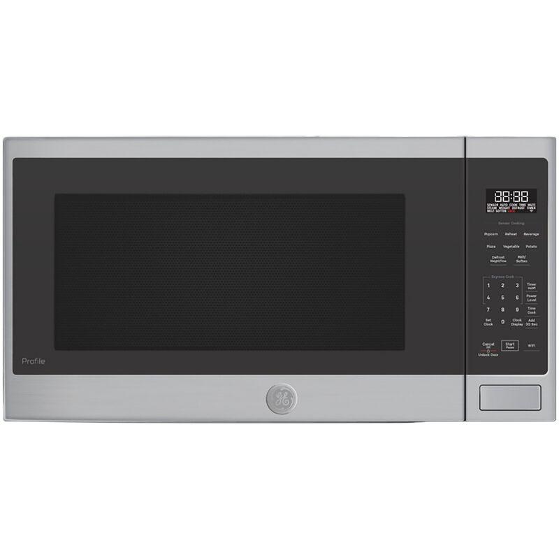 GE Profile 24 in. 2.2 cu. ft. 1100W Smart Built-In Microwave with Sensor Cooking - Stainless Steel, , hires
