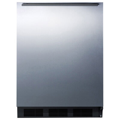 Summit 24 in. 5.8 cu. ft. Undercounter Refrigerator - Stainless Steel | FF63BKH2ADA