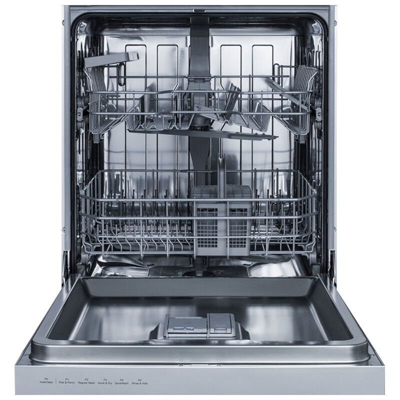 Summit 24 in. Front Control Dishwasher with 49 dBa Sound Level & Pocket - Stainless Steel, , hires