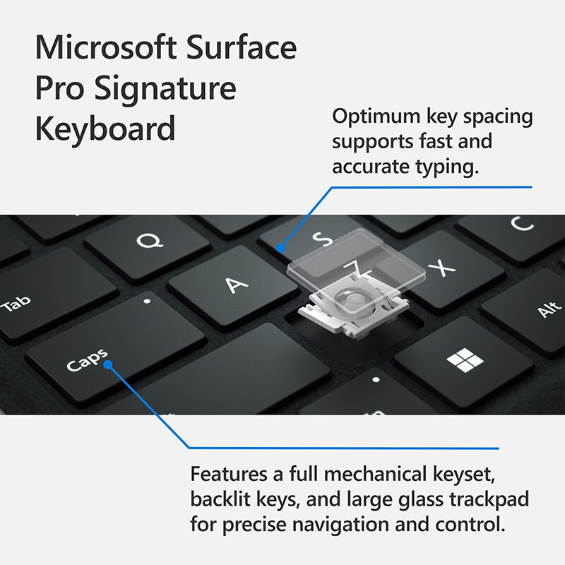 Microsoft Surface Pro Signature Keyboard - Platinum, , hires