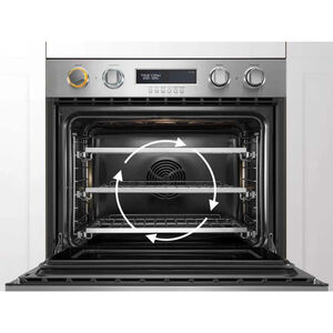 Fisher Paykel Pro Series 7 30 in. 4.1 cu. ft. Electric Single Wall Oven with True European Convection - Stainless Steel, , hires