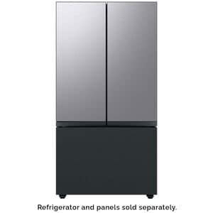 Samsung BESPOKE 3-Door French Door Bottom Panel for Refrigerators - Matte Black Steel, , hires