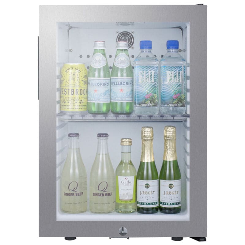 Summit 16 in. 1.2 cu. ft. Compact Beverage Center with Adjustable Shelves & Digital Control - Stainless Steel, , hires