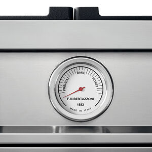 Bertazzoni Master Series 48 in. 7.1 cu. ft. Convection Double Oven Freestanding LP Gas Range with 6 Sealed Burner & Griddle - Stainless Steel, , hires