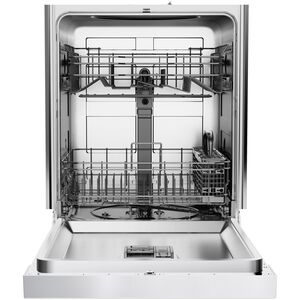 Midea 24 in. Front Control Flush-Mount Dishwasher with 52 dBA Sound level, Auto Open Door & Pocket Handle - Stainless Steel, , hires