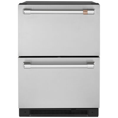 Cafe 24 in. Built-In 5.7 cu. ft. Refrigerator Drawer - Stainless Steel | CDE06RP2NS1