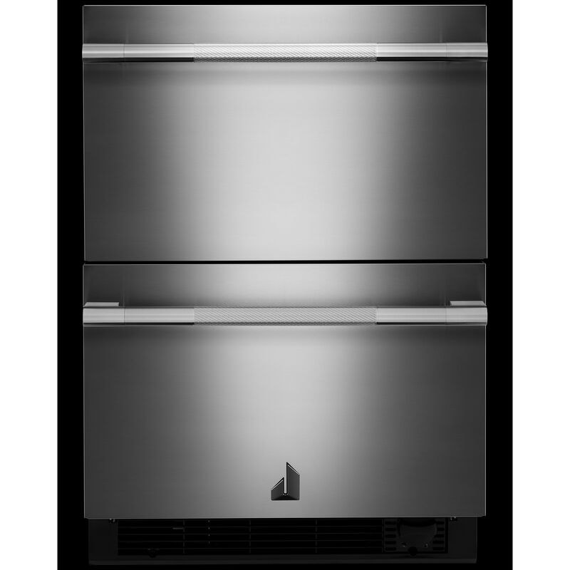 JennAir Rise 24 in. 4.7 cu. ft. Double Refrigerator & Freezer Drawer - Stainless Steel, , hires