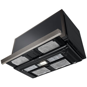 LG 30 in. 2.1 cu. ft. 1050W Smart Over-the-Range Microwave with 400 CFM & Sensor Cooking - PrintProof Black Stainless Steel, PrintProof Black Stainless Steel, hires