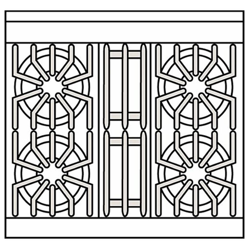 Viking 5 Series 30 in. 4 cu. ft. Standard Convection Gas Range with 4 Sealed Burners - Cast Black, Cast Black, hires