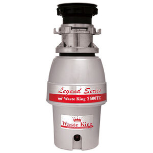 Waste King 1/2 HP Batch Feed Waste Disposer with 2600 RPM & Noise Reducing Insulation - Stainless Steel, , hires