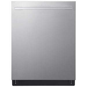 LG 24 in. Top Control Smart Dishwasher with 46 dBA Sound Level, 3rd Rack, QuadWash Pro & Dynamic Heat Dry - PrintProof Stainless Steel, , hires