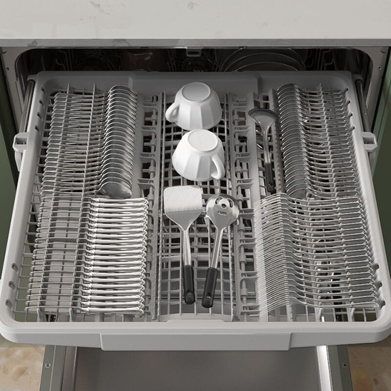 Samsung 24 in. Top Control Smart Dishwasher with 46 dBa Sound Level, 3rd-Rack, AutoRelease & Pocket - Stainless Steel, , hires