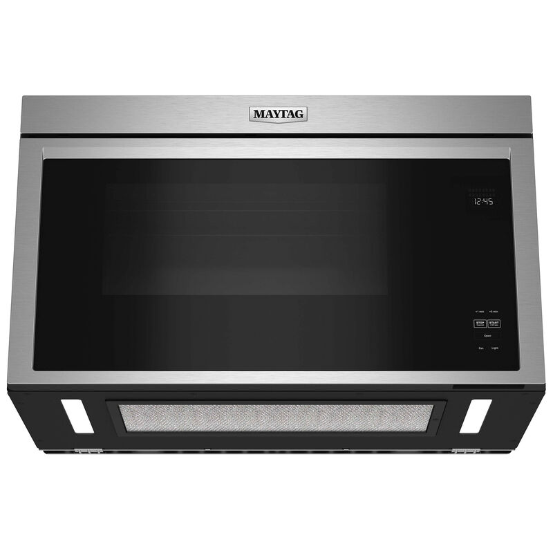 Maytag 30 in. 1.1 cu. ft. Over-the-Range Microwave with 10 Power Levels,  300 CFM & Sensor Cooking Controls - Fingerprint Resistant Stainless Steel