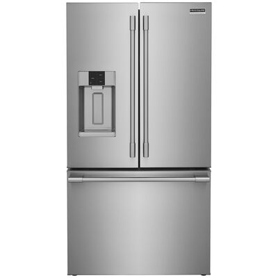 Frigidaire Professional 36 in. 27.8 cu. ft. French Door Refrigerator with External Ice & Water Dispenser- Stainless Steel | PRFS2883AF