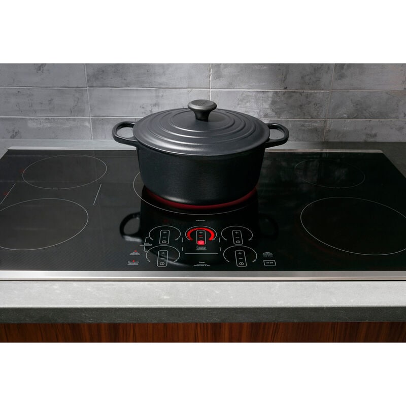 GE Profile 36 in. 5-Burner Smart Induction Cooktop with Simmer Burner & Power Burner - Black, , hires