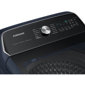 Samsung 27 in. 5.4 cu. ft. Smart Top Load Washer with Pet Care Solution & Super Speed Wash - Brushed Navy, Brushed Navy, hires