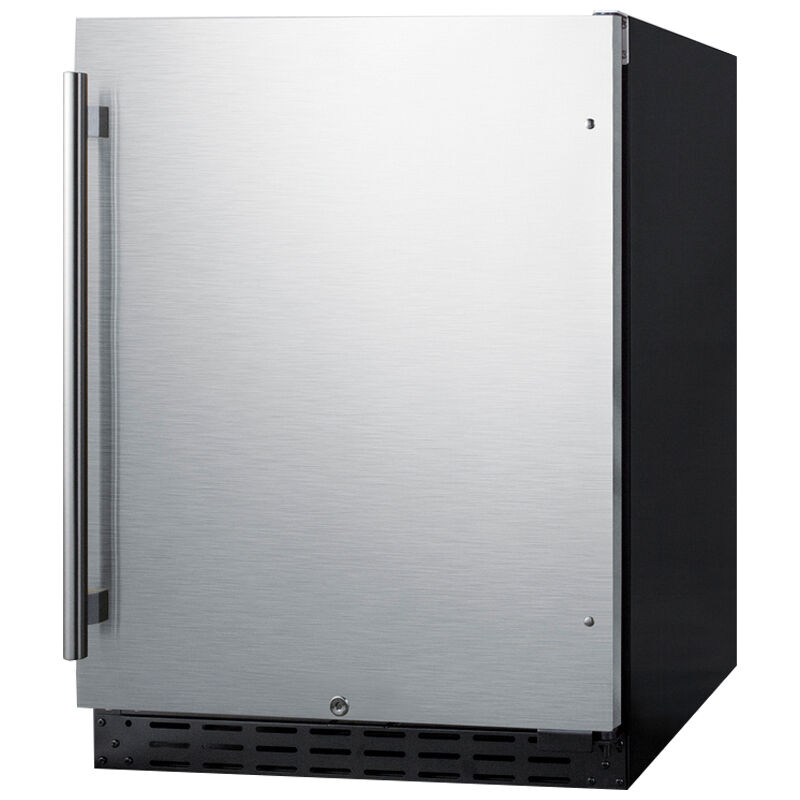 Summit 24 in. 4.2 cu. ft. Undercounter Refrigerator - Stainless Steel ...