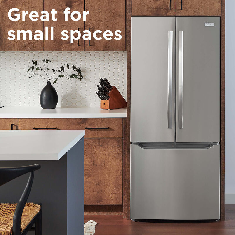 Frigidaire Gallery 30 in. 20 cu. ft. French Door Refrigerator with Internal Water Dispenser - Stainless Steel, , hires