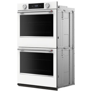 KitchenAid 30 in. 10.0 cu. ft. Smart Top Control Steam Electric Double Wall Oven with True European Convection - White, , hires