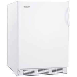 Summit 24 in. 5.1 cu. ft. Left-Hinged Undercounter Refrigerator - White, , hires