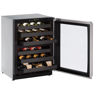 U-Line 2000 Series 24 in. Undercounter Wine Cooler with Dual Zones & 43 Bottle Capacity - Stainless Steel, , hires
