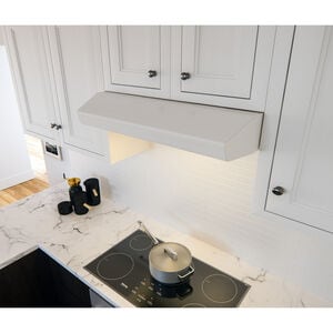 Zephyr Core Collection Breeze I 30 in. Convertible Standard Style Range Hood with 250 CFM, 3 Fan Speeds & 2 LED Lights - White, White, hires