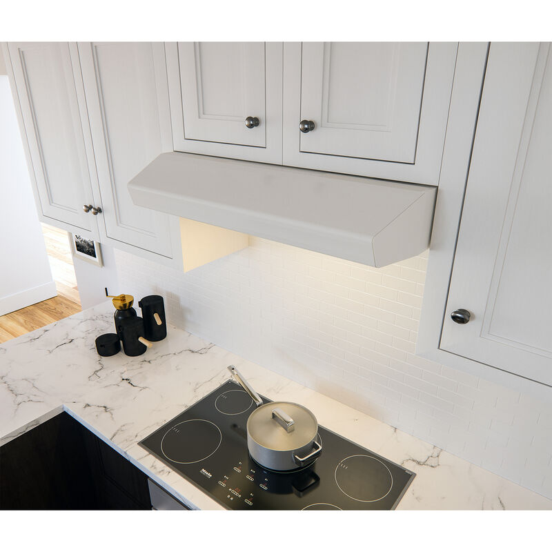 Zephyr Core Collection Breeze I 30 in. Convertible Standard Style Range Hood with 250 CFM, 3 Fan Speeds & 2 LED Lights - White, White, hires